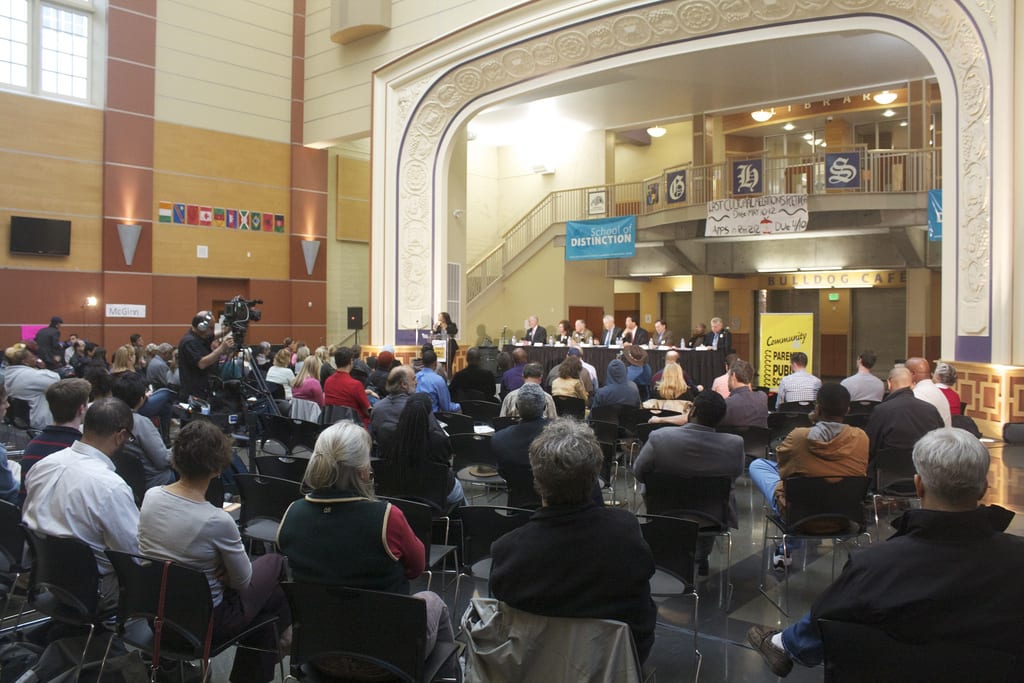 At Garfield High education forum, 8 candidates warm up in run for