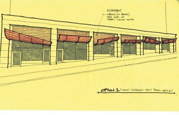 "One of Henry's studies for a restaurant storefront in Capitol Hill" (Image: Atelier Drome Architecture via Facebook)