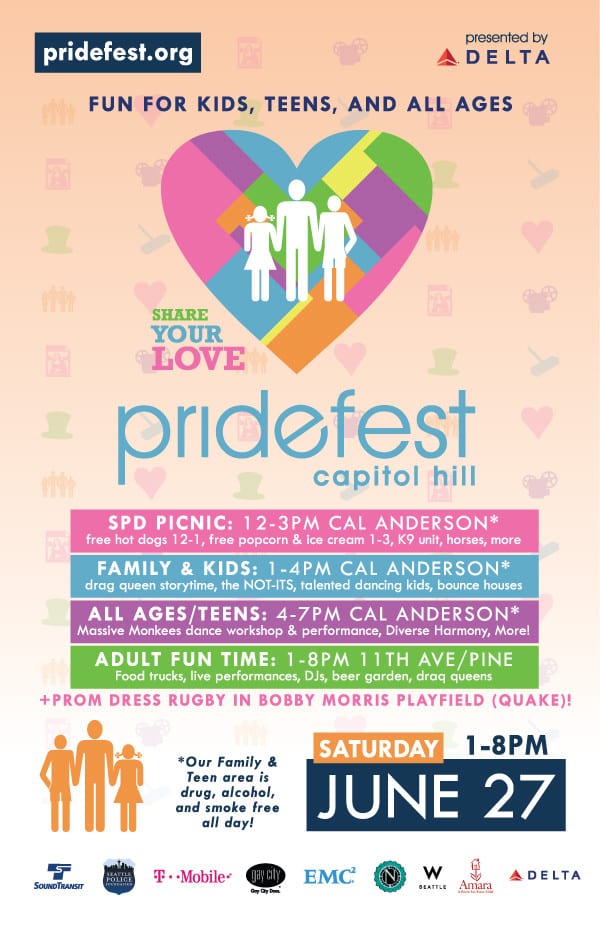 On the List Capitol Hill Pride Weekend including Trans* Pride