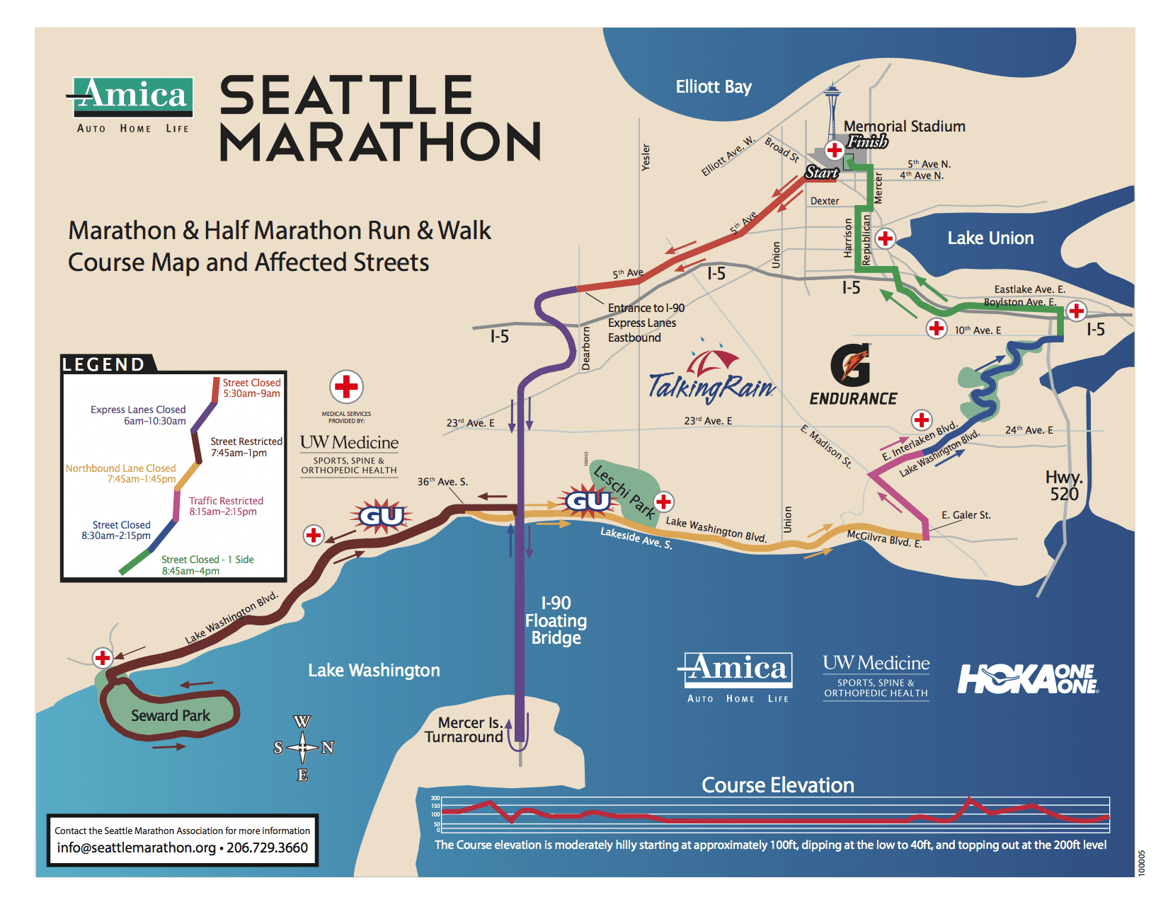Seattle Marathon passes through Interlaken Park CHS Capitol Hill Seattle