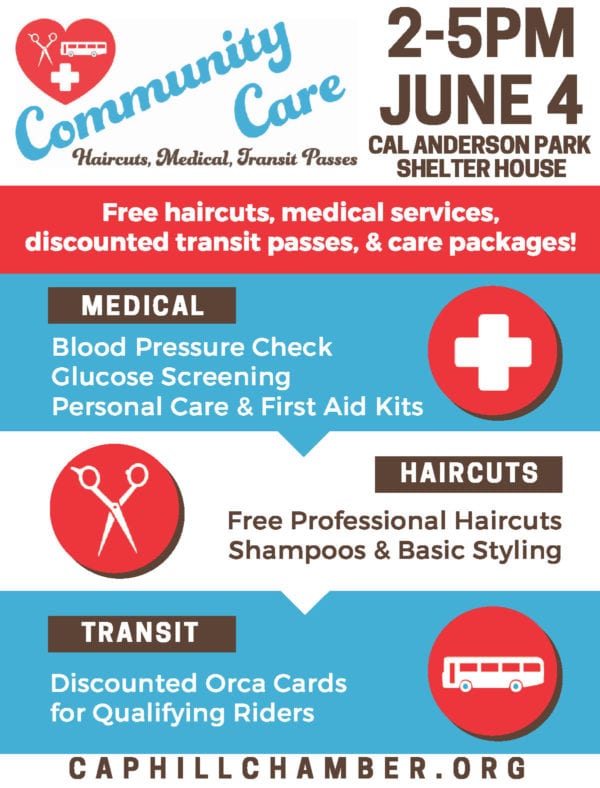 community care day chs capitol hill seattle transit care community flyer