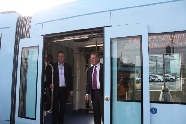 Mayor Murray and King County Council and Sound Transit board rep Joe McDermott take a ride (Images: CHS)